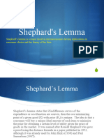 Shephard's Lemma