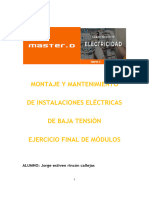 Montaje Y Mantenimiento de Instalaciones Eléctricas de Baja Tensión Ejercicio Final de Módulos