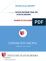 Sustentación Informe Final - Grupos