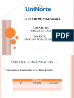 Unidad 1 - Base de Datos II