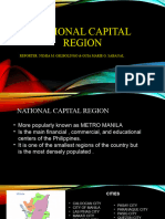 National Capital Region: Reporter: Nemia M. Gelbolingo & Guia Marie G. Sabanal