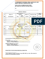 Travel & Accomodation Form