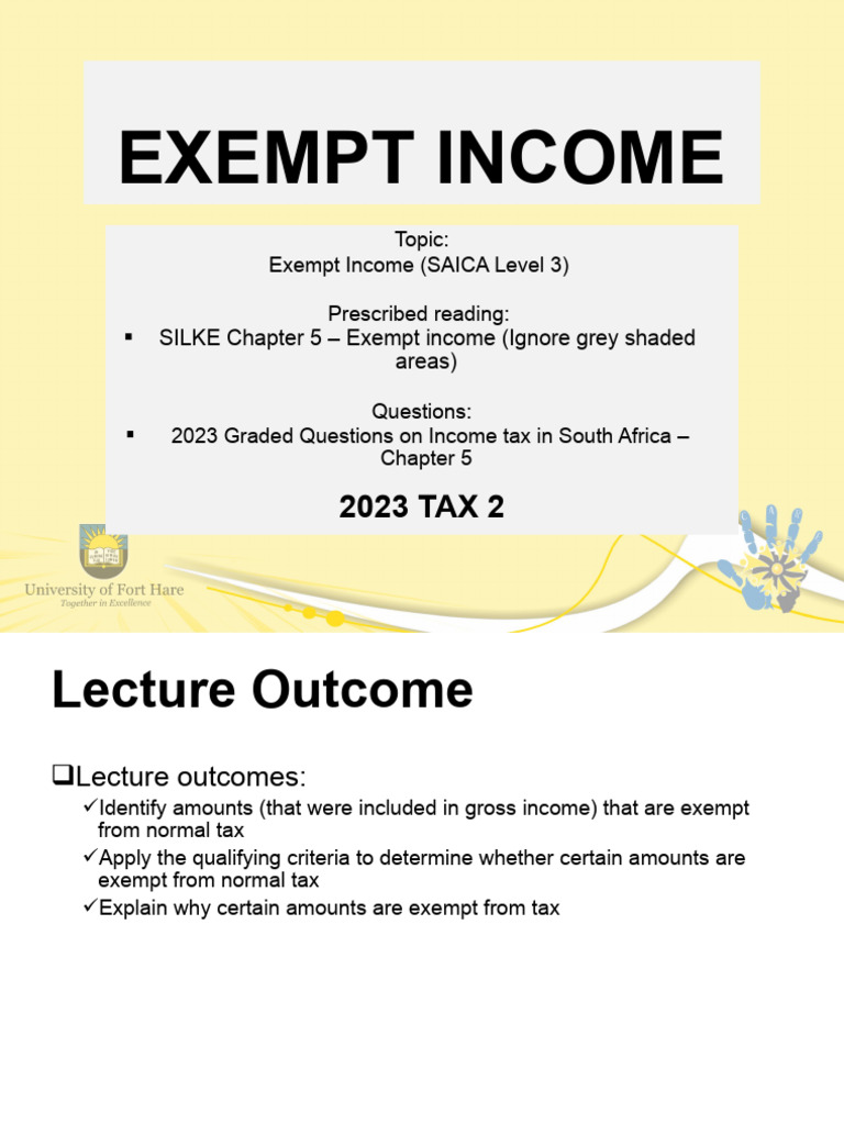 2023 Slides On Exempt PDF Dividend Tax Exemption