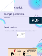 Energia Cinetica Si Energia Potentiala