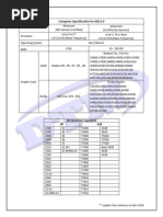 Computer Specification For NX12