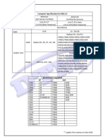 Computer Specification For NX12