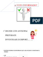 Que Es Un VOTO INFORMADO