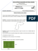 7º Ano Matemática - V.02 Semanas 33 e 34 Ponte Do Saber