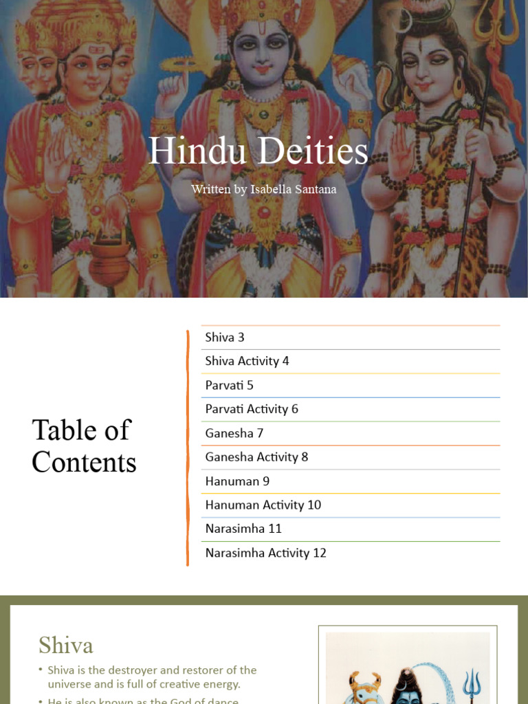 Hindu Deities Kids Book | PDF