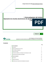 I. Guía Pedagógica Del Módulo Operación de Circuitos Electrónicos de Equipos de Refrigeración y Aire Acondicionado