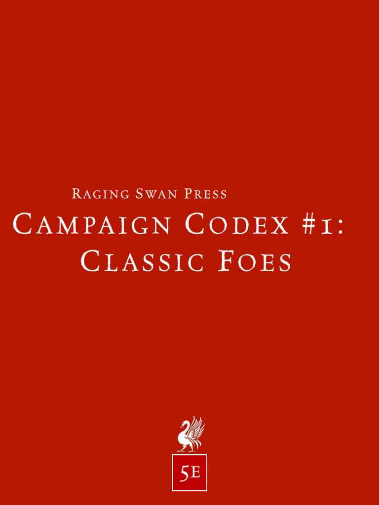 5e Codex 1 Extract | PDF