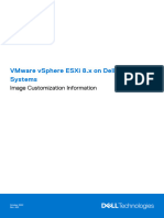 Vmware Vsphere Esxi 8.X On Dell Poweredge Systems: Image Customization Information