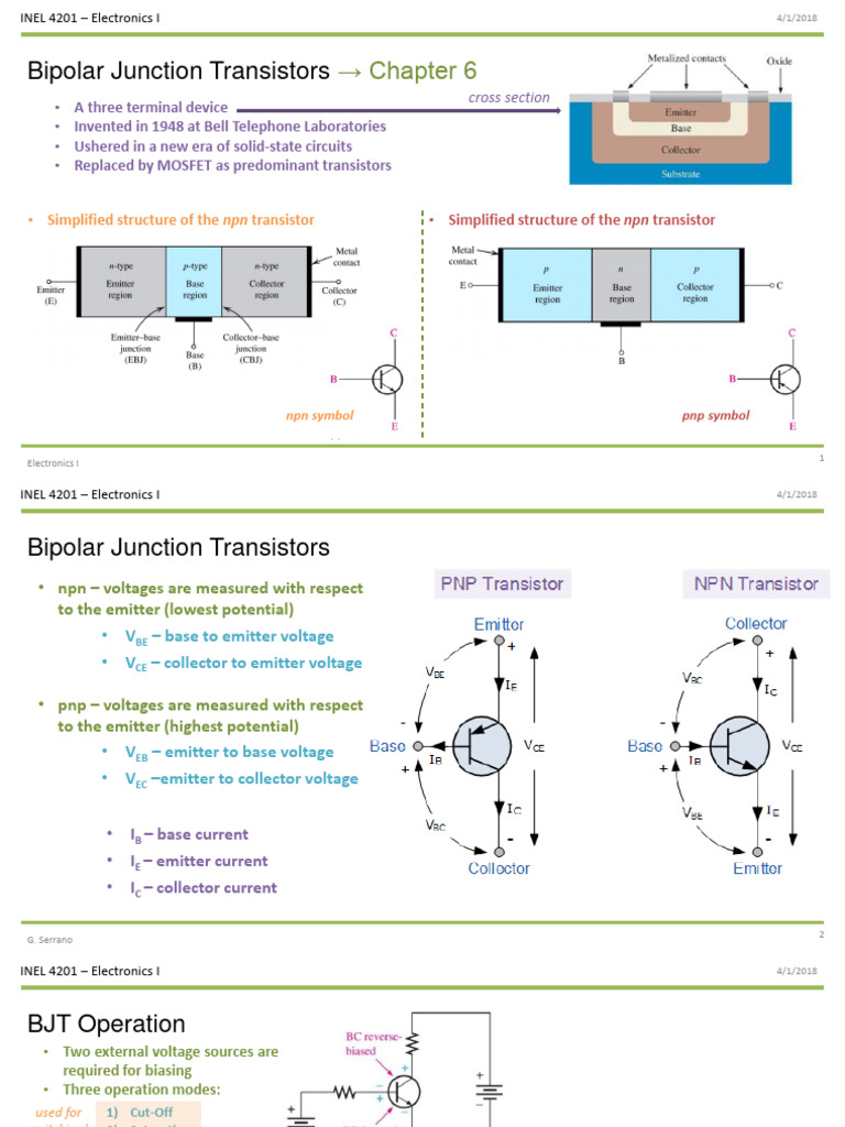 Bipolar Junction Transistor Circuit Diagram