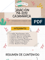 Diapositiva Casacion 714 2012 Cajamarca