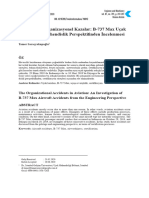 The Organizational Accidents in Aviation - An Investigation of B-737 Max Aircraft Accidents From The Engineering Perspective