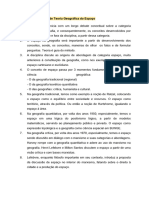 Resumo para A Prova de Teoria Geográfica Do Espaço