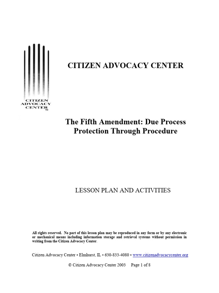 Constitution The Fifth Amendment PDF