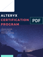 Alteryx Certification Program Guide