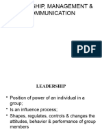 Leadership and Communication