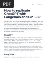 How To Replicate ChatGPT With Langchain and GPT-3 Ahmad Rosid