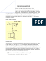 The Vane Shear Test