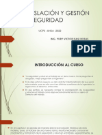 Legislación Y Gestión de Seguridad: UCPS - UNSA - 2022