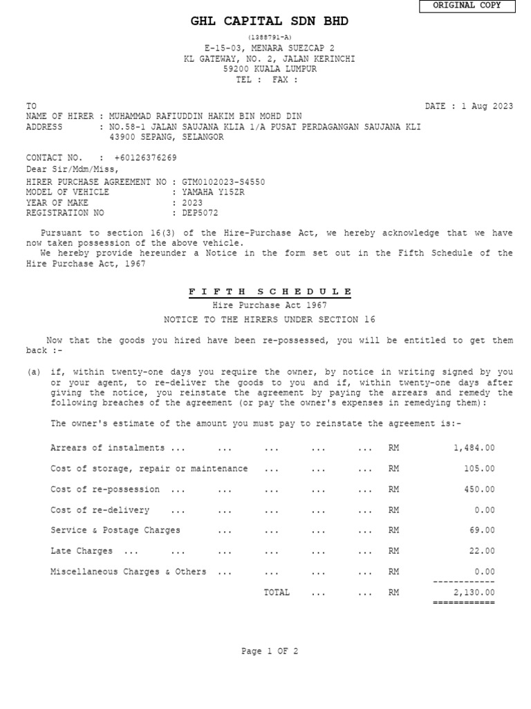 DEP5072 5th PDF Repossession Tax Refund