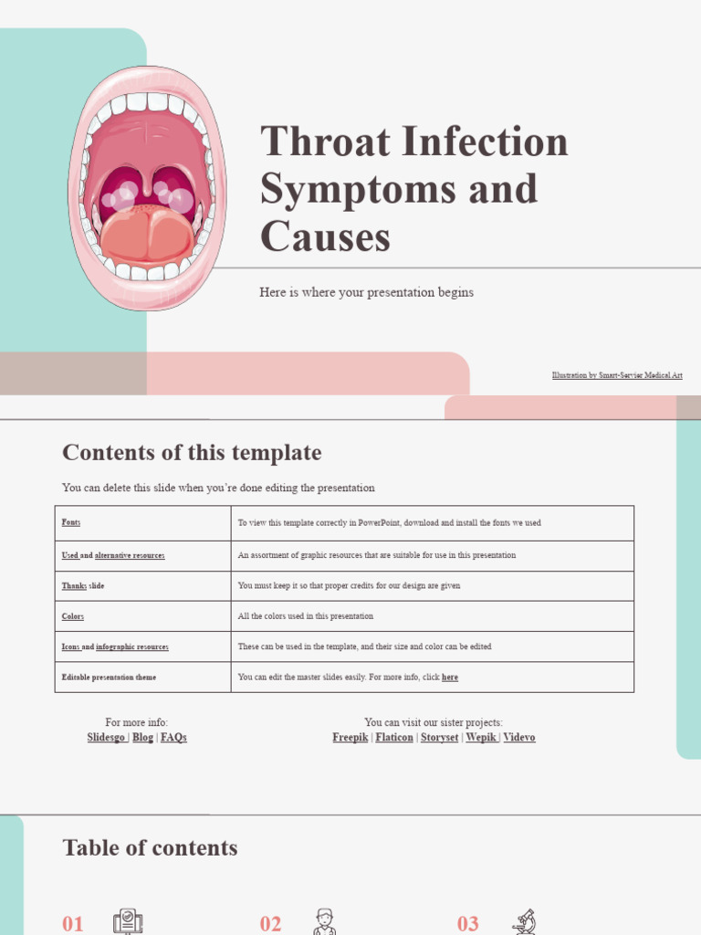 Throat Infection Symptoms and Causes by Slidesgo PDF Chronic