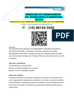 Mapa - Produção Do Conhecimento Científico, Tecnológico e Disrupção - 53/2023