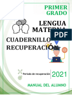 1° Español - Cuadernillo de Recupracion - Alumno