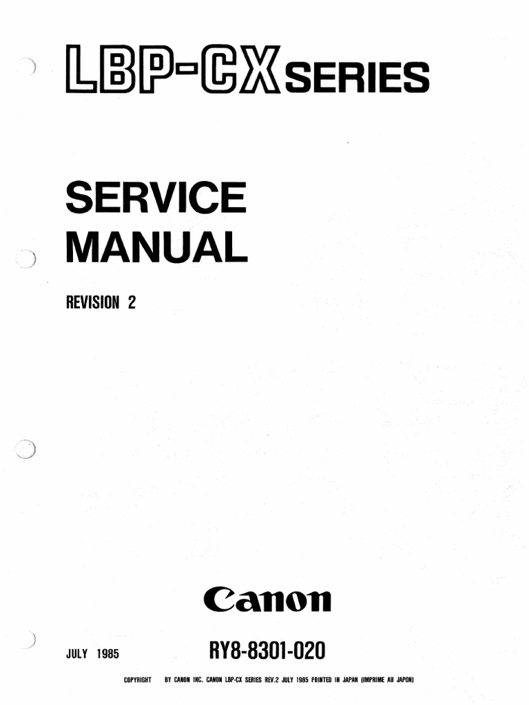 Lbp cx series service manual pdf printer computing image scanner