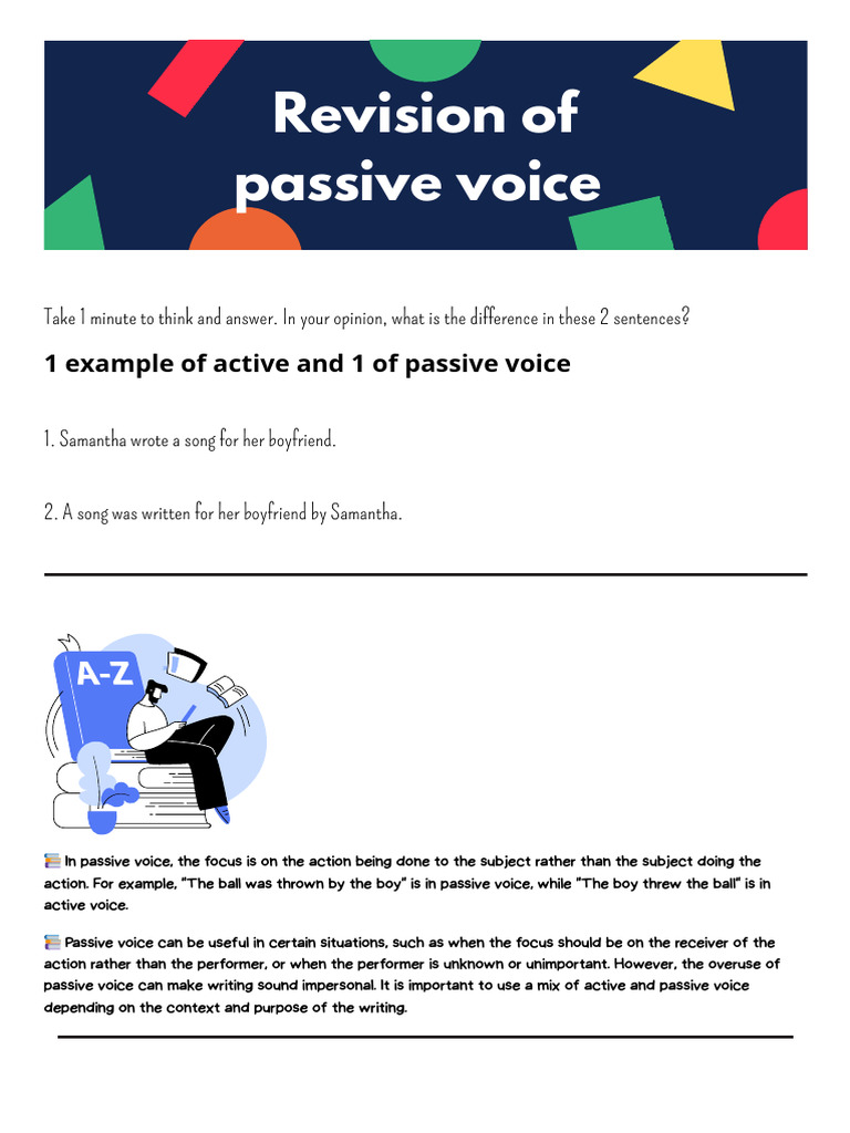 Passive Voice PDF Syntax Linguistics