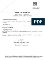 Base GR Fica Registral Registro de Propiedad Inmueble: Esquela de Liquidación