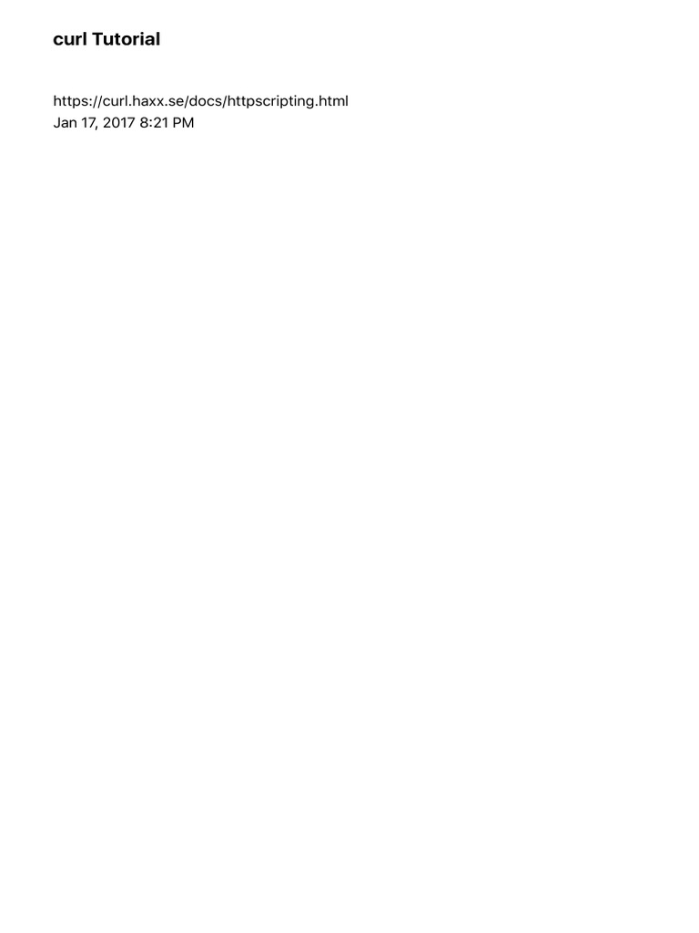 Curl tutorial pdf http cookie networking