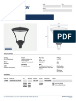 Post Top: Specifications Casting Driver LED's Finish Post Top Voltage CRI Distribution Efficiency