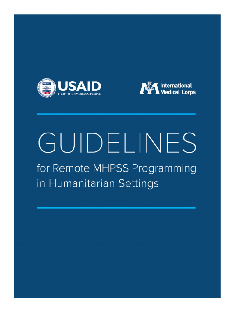 En Imc 2022 Guidelines For Remote Mhpss Programming In Humanitarian