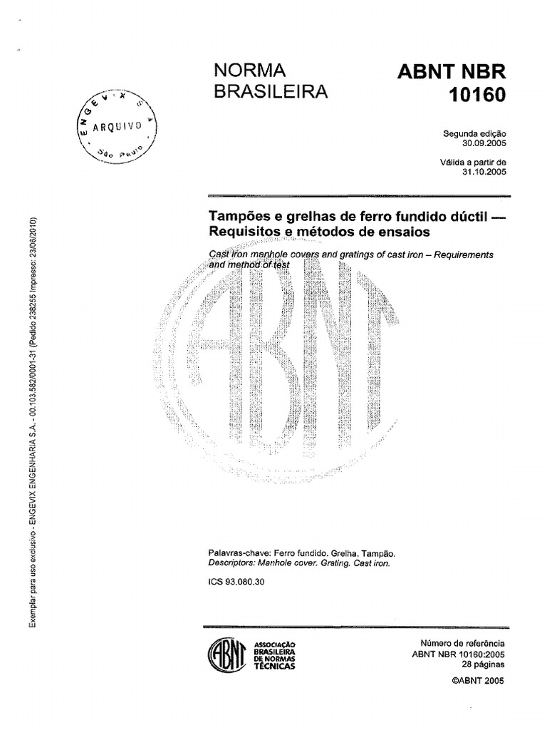 NBR-10160 05 | PDF