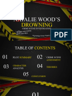 Natalie Wood's Drowning - Psychology Group Project - 2nd Semester - Vasiliki Mousouri - Iro Karanika - Psychology Class - 23 - Power Point