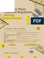 Hazardous Waste Treatment Regulations Meeting by Slidesgo