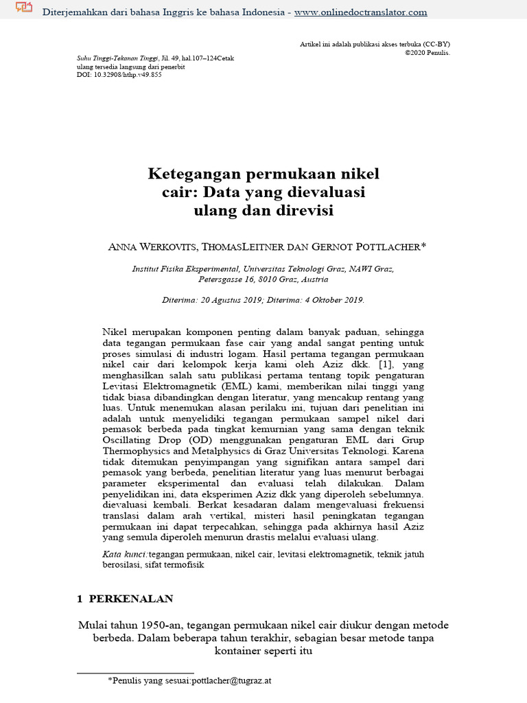 Surface Tension of Liquid Nickel En.id PDF