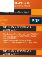 Ethics - MORAL AGENTMan As Moral Agent