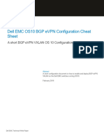Evpn-bgp-Vxlan Configuration Cheat Sheet