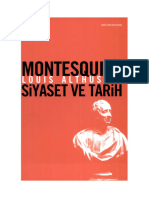 Louis Althusser - Montesquieu Siyaset Ve Tarih