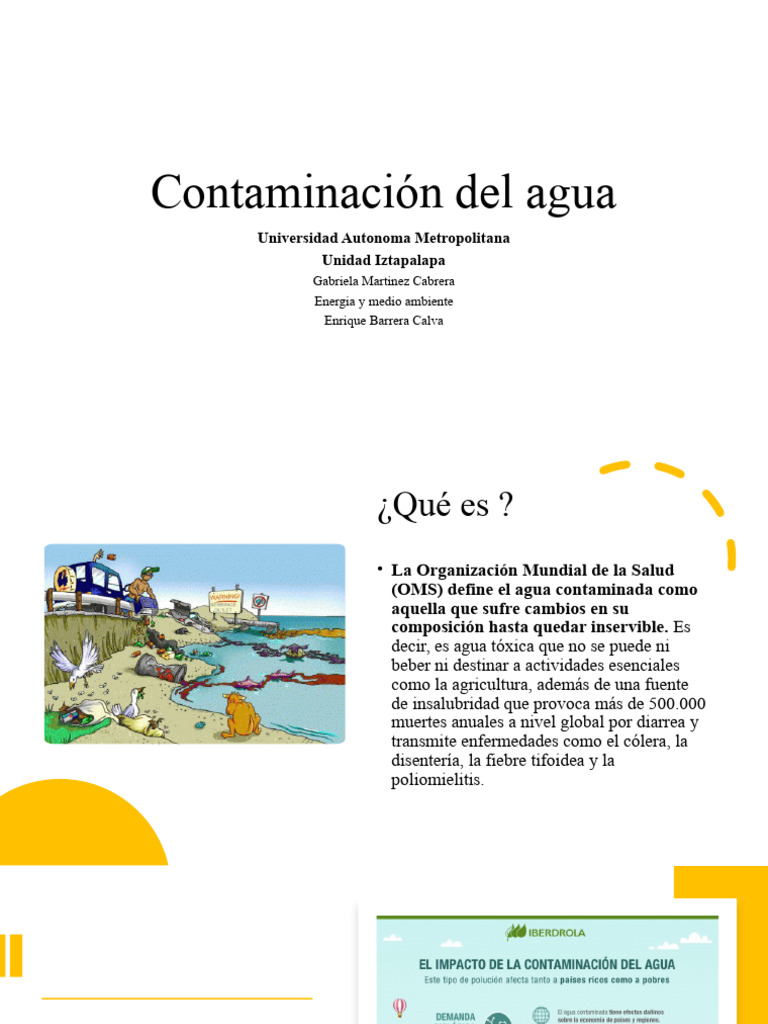 Contaminación Del Agua | PDF | La contaminación del agua | Agua