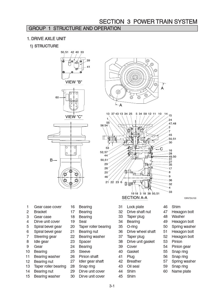 Section 3 Power Train System Section 3 Power Train System PDF Axle