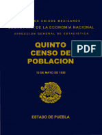 5o Censo de Poblacion 15 Mayo 1930 Puebla