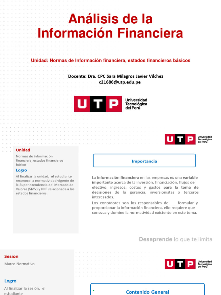Unidad 1 S02 .s1 Analisis de La Inf Financiera | PDF | normas ...