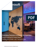 Microsoft General - EBCM - Business Continuity and Disaster Recovery Plan Validation Report (2022 October - December)