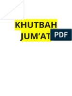 Khutbah Jum'at 28 Juli 2023