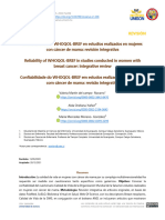 Confiabilidad Del WHOQOL-BREF en Estudios Realizados en Mujeres Con Cancer de Mama